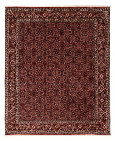 Alfombra persa - Bidjar - 242 x 202 cm - rojo oscuro