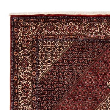 Alfombra persa - Bidjar - 259 x 201 cm - rojo oscuro