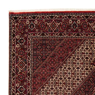 Tapis persan - Bidjar - 245 x 202 cm - rouge foncé