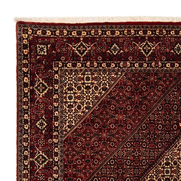 Alfombra persa - Bidjar - 255 x 205 cm - rojo oscuro