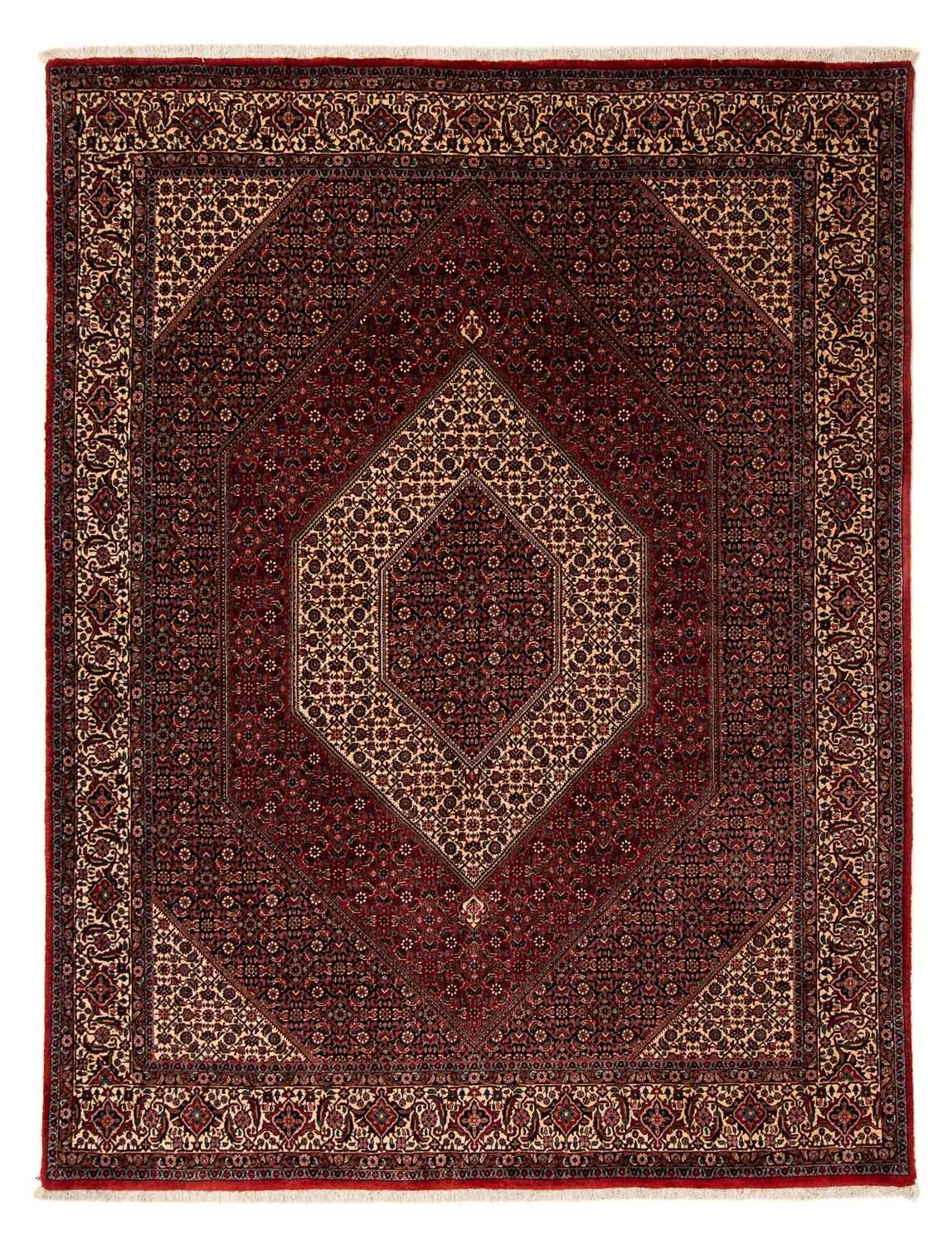 Perzisch tapijt - Bijar - 255 x 202 cm - donkerrood