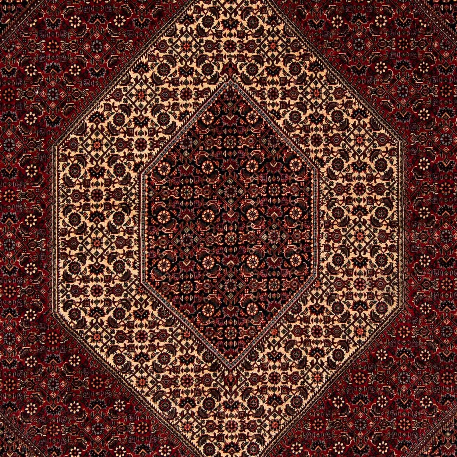 Perzisch tapijt - Bijar - 255 x 202 cm - donkerrood