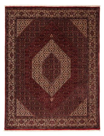 Tapis persan - Bidjar - 255 x 202 cm - rouge foncé