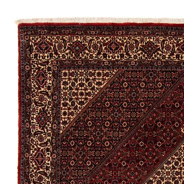 Tapis persan - Bidjar - 255 x 202 cm - rouge foncé