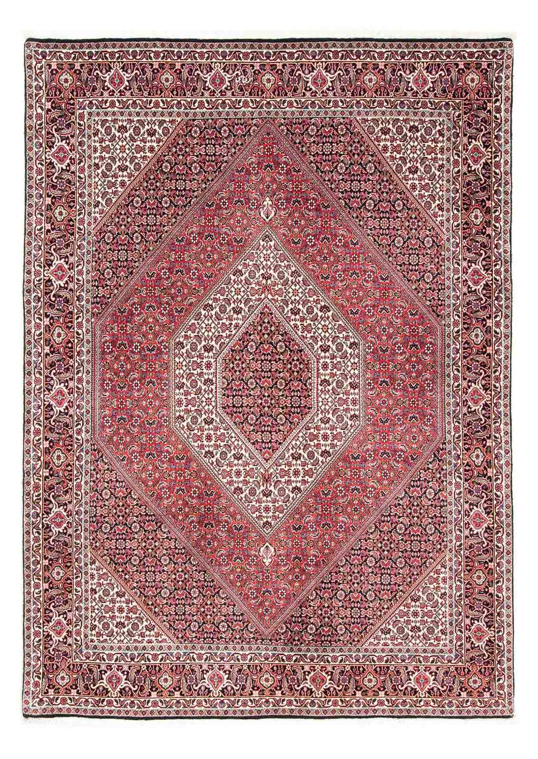 Tapete Persa - Bijar - 243 x 171 cm - vermelho claro