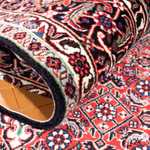 Persisk tæppe - Bijar - 243 x 171 cm - lysrød