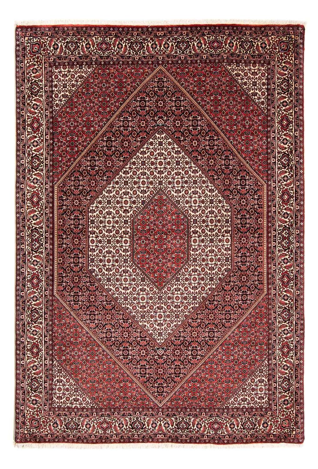 Alfombra persa - Bidjar - 242 x 171 cm - rojo claro