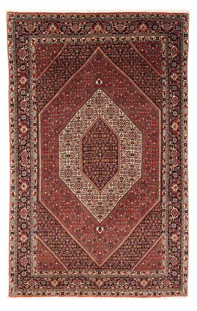 Tapis persan - Bidjar - 244 x 153 cm - rouge foncé