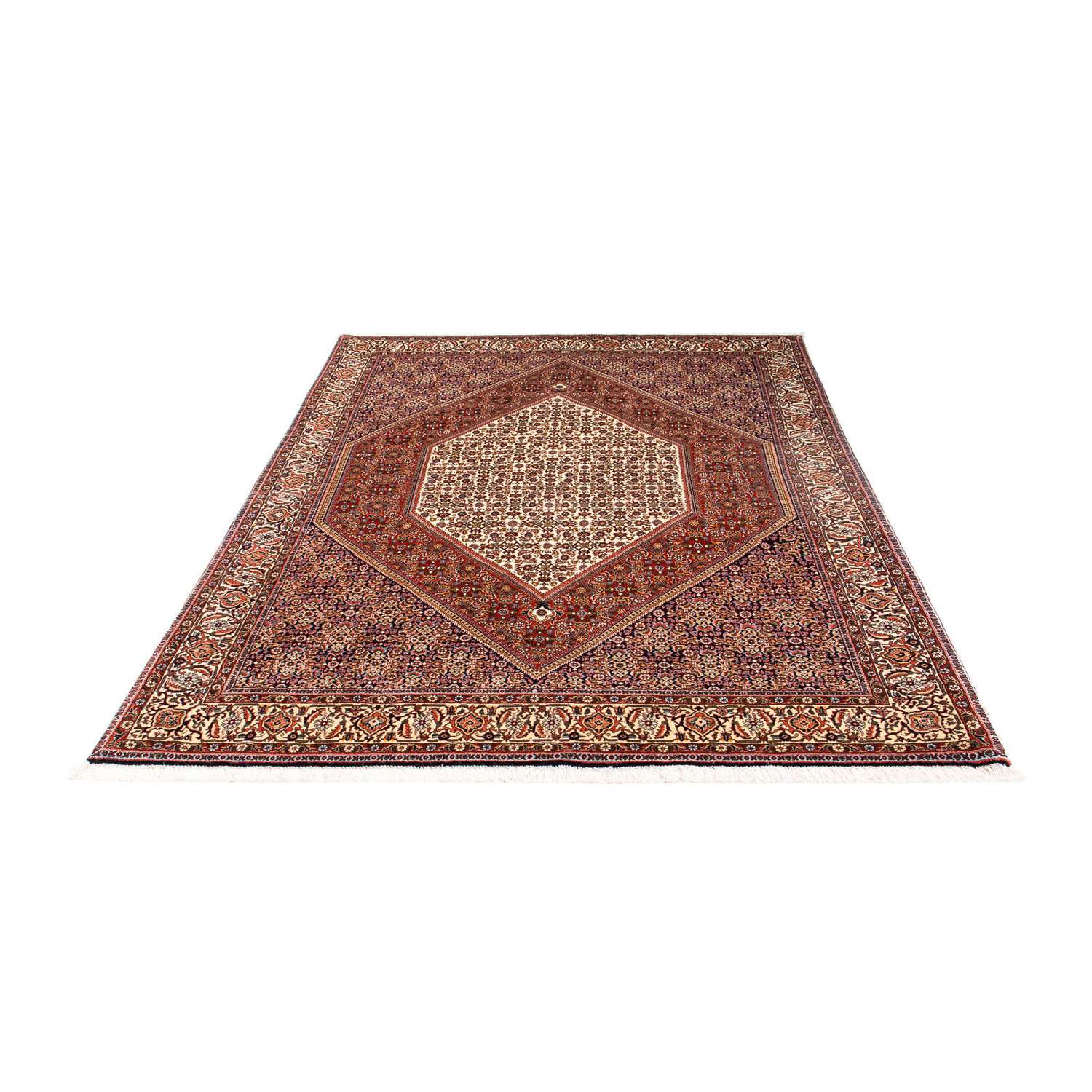Persisk tæppe - Bijar - 231 x 163 cm - flerfarvet