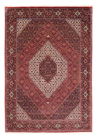 Alfombra persa - Bidjar - 236 x 169 cm - rojo oscuro