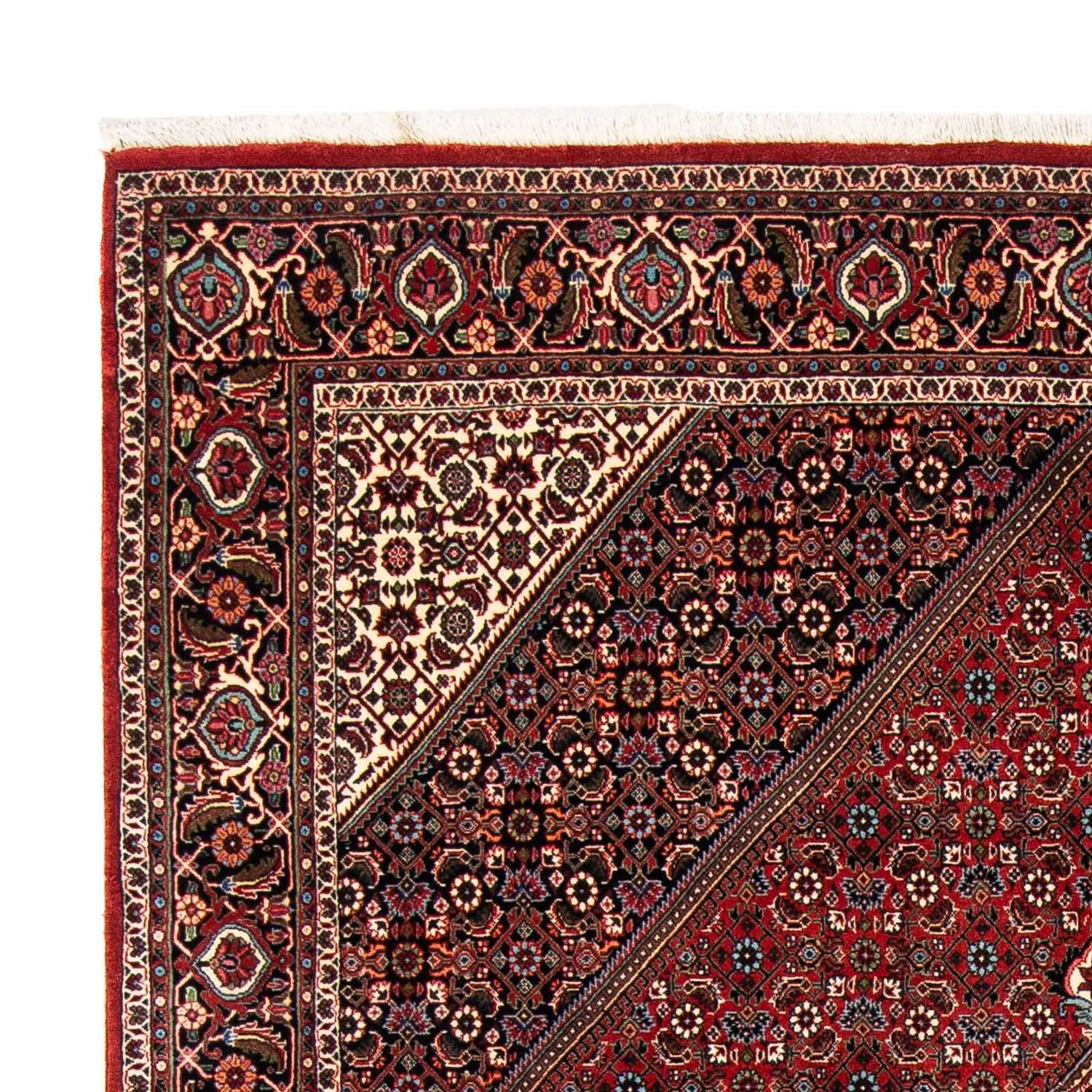 Tapis persan - Bidjar - 258 x 169 cm - rouge foncé
