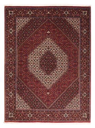 Alfombra persa - Bidjar - 245 x 172 cm - rojo oscuro