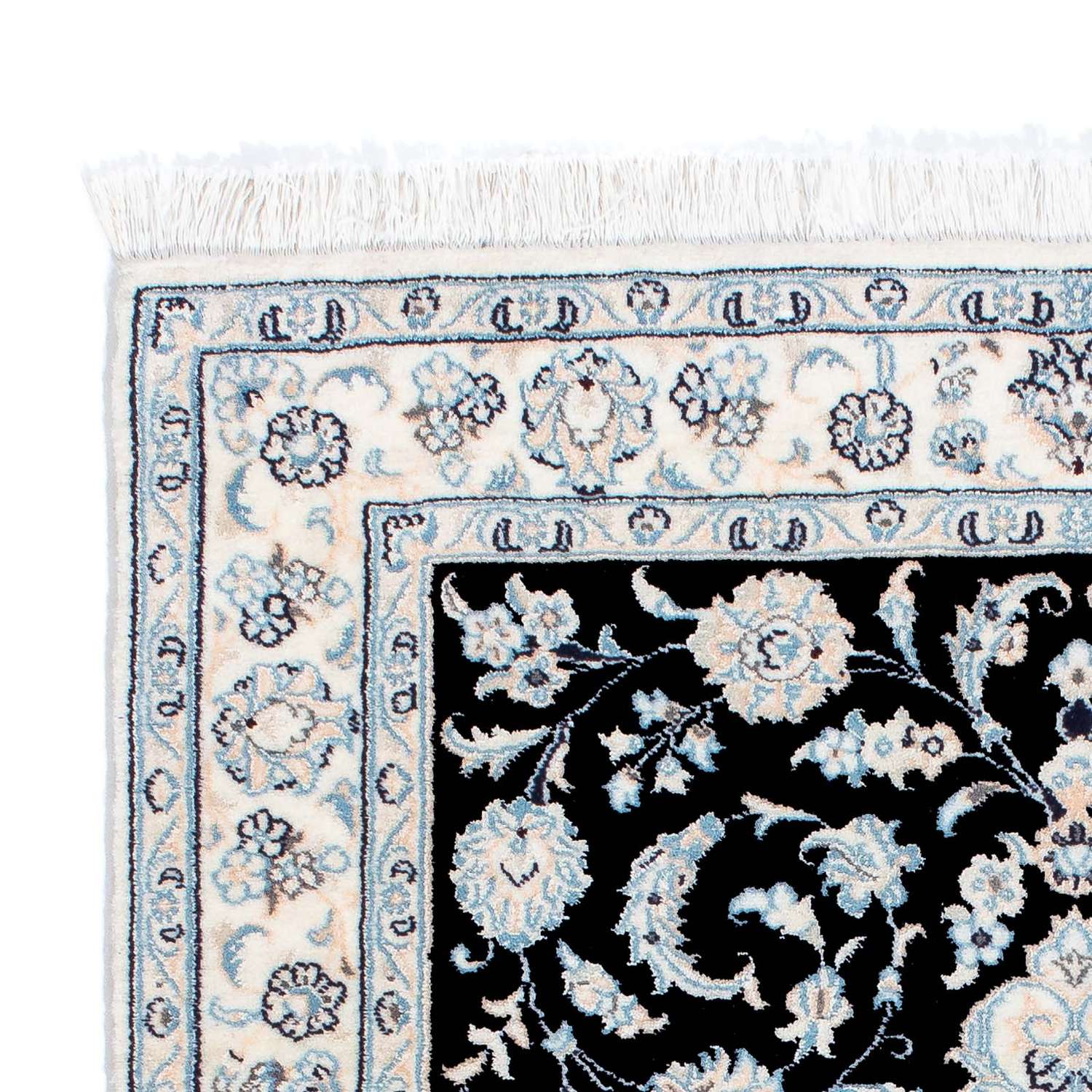 Perzisch tapijt - Nain - Koninklijk - 150 x 100 cm - donkerblauw