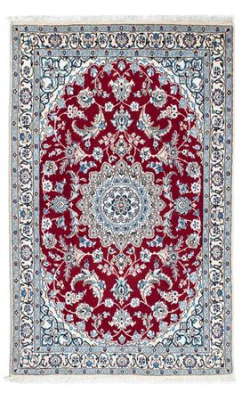 Tapis persan - Nain - Royal - 187 x 112 cm - rouge foncé