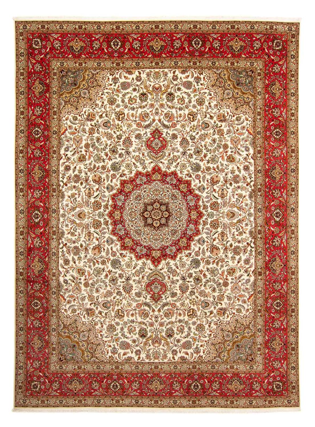 Persisk matta - Tabriz - Royal - 406 x 300 cm - röd