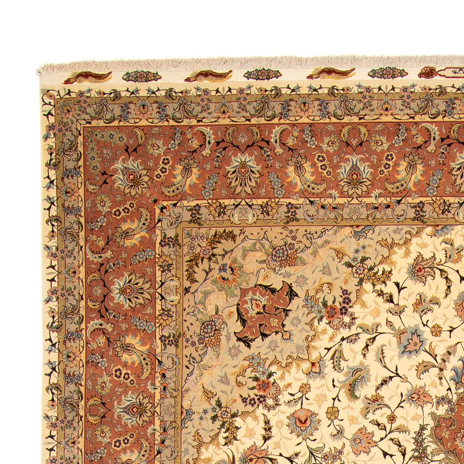 Tapis persan - Tabriz - Royal - 413 x 297 cm - marron