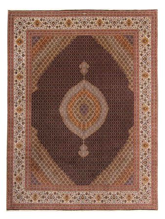 Tapis persan - Tabriz - 395 x 303 cm - marron clair