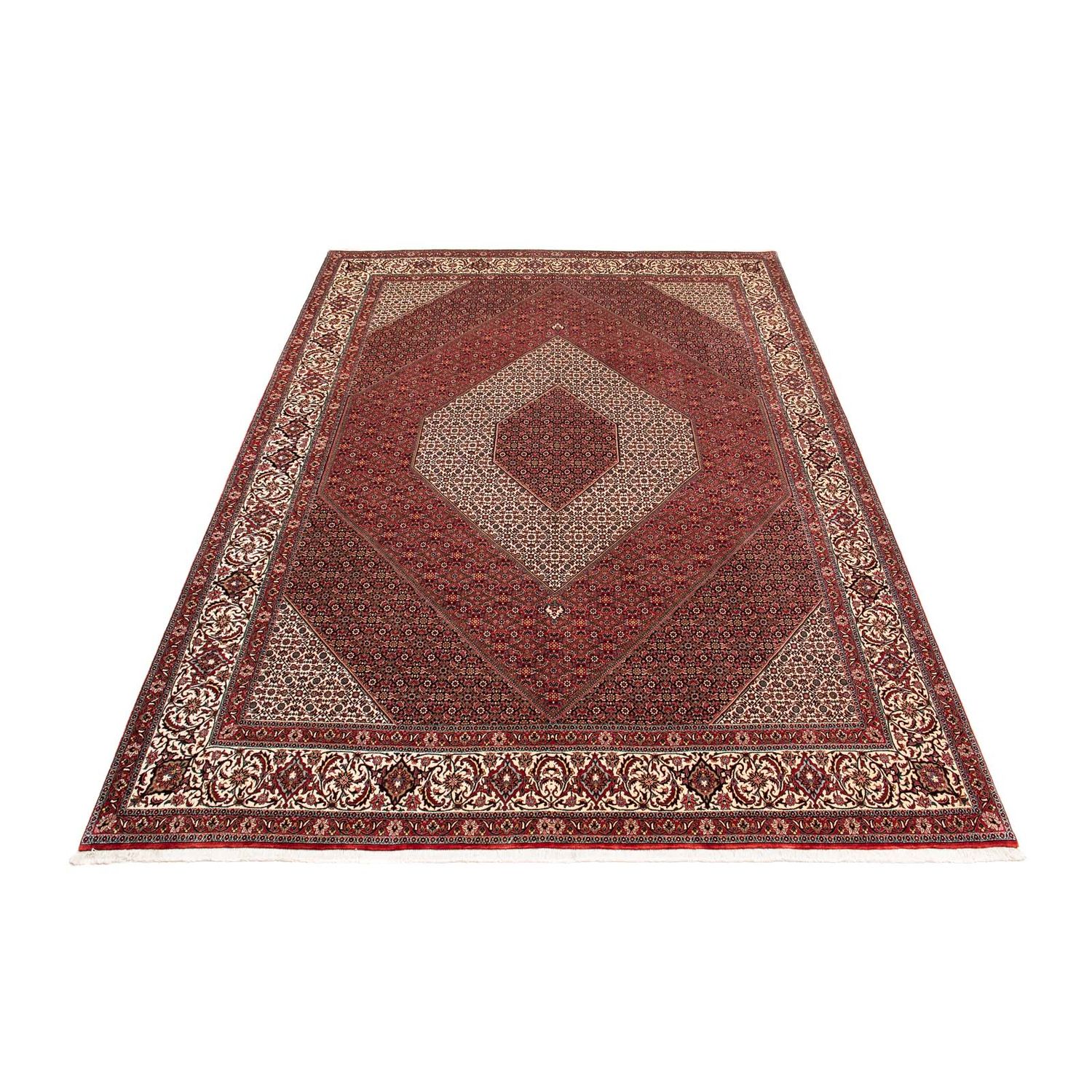 Alfombra persa - Bidjar - 397 x 296 cm - rojo oscuro