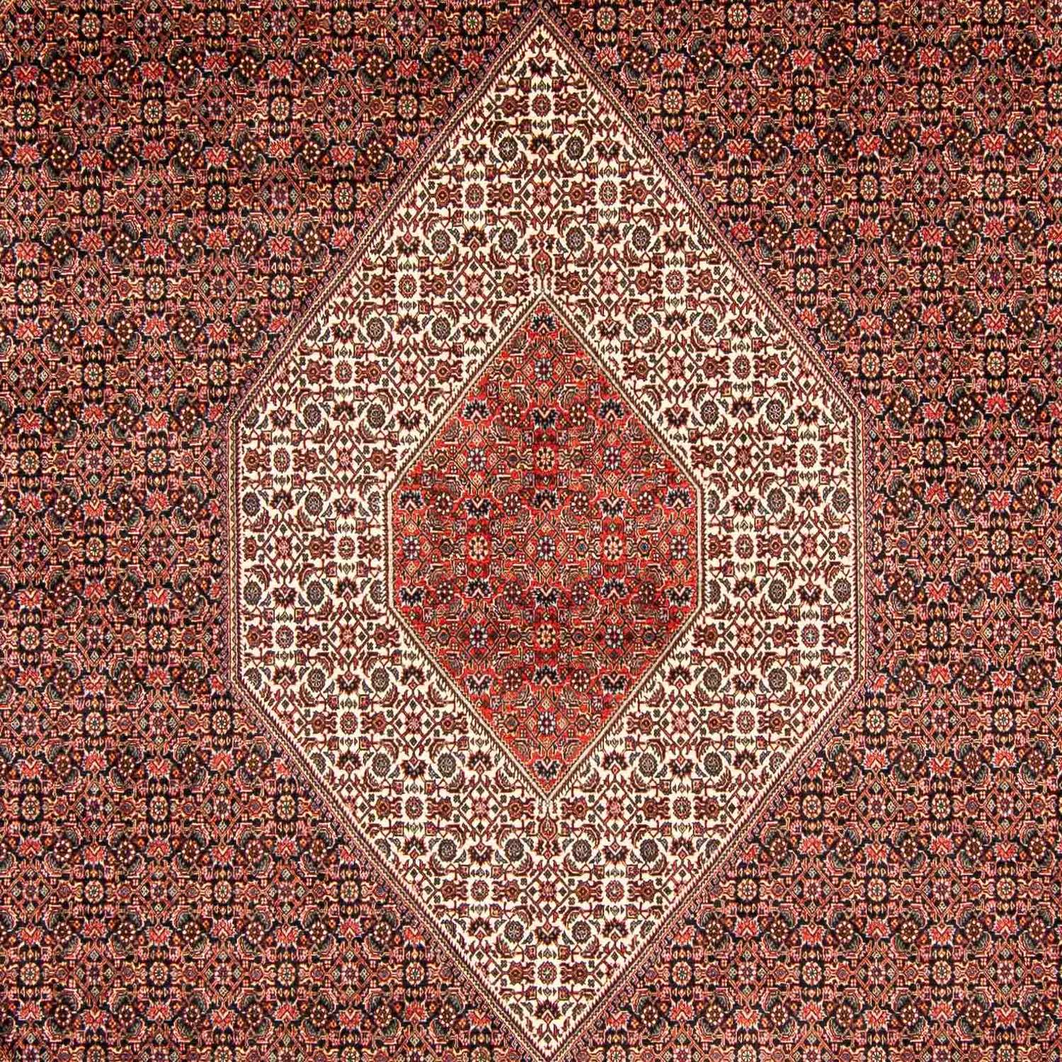 Alfombra persa - Bidjar - 394 x 302 cm - rojo claro