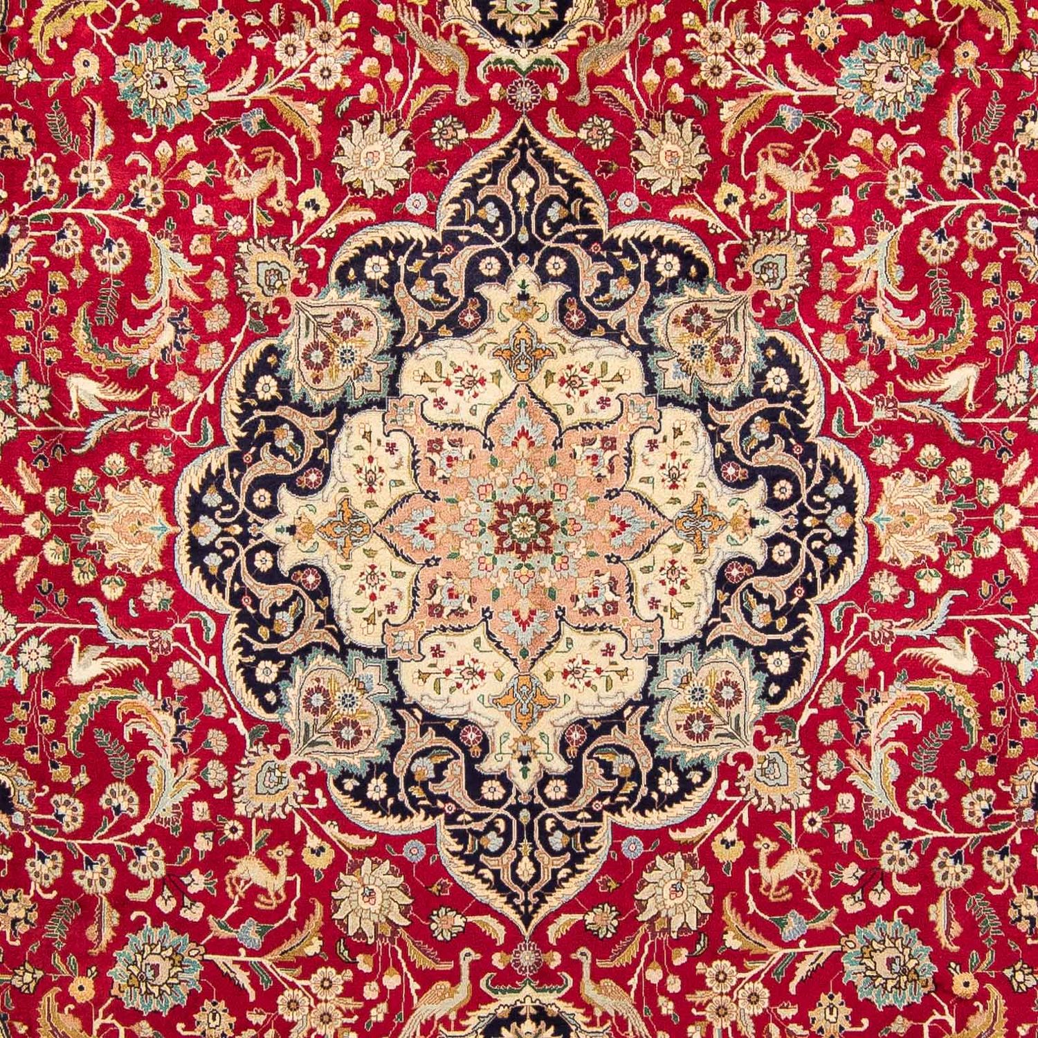 Perzisch tapijt - Tabriz - 395 x 305 cm - rood