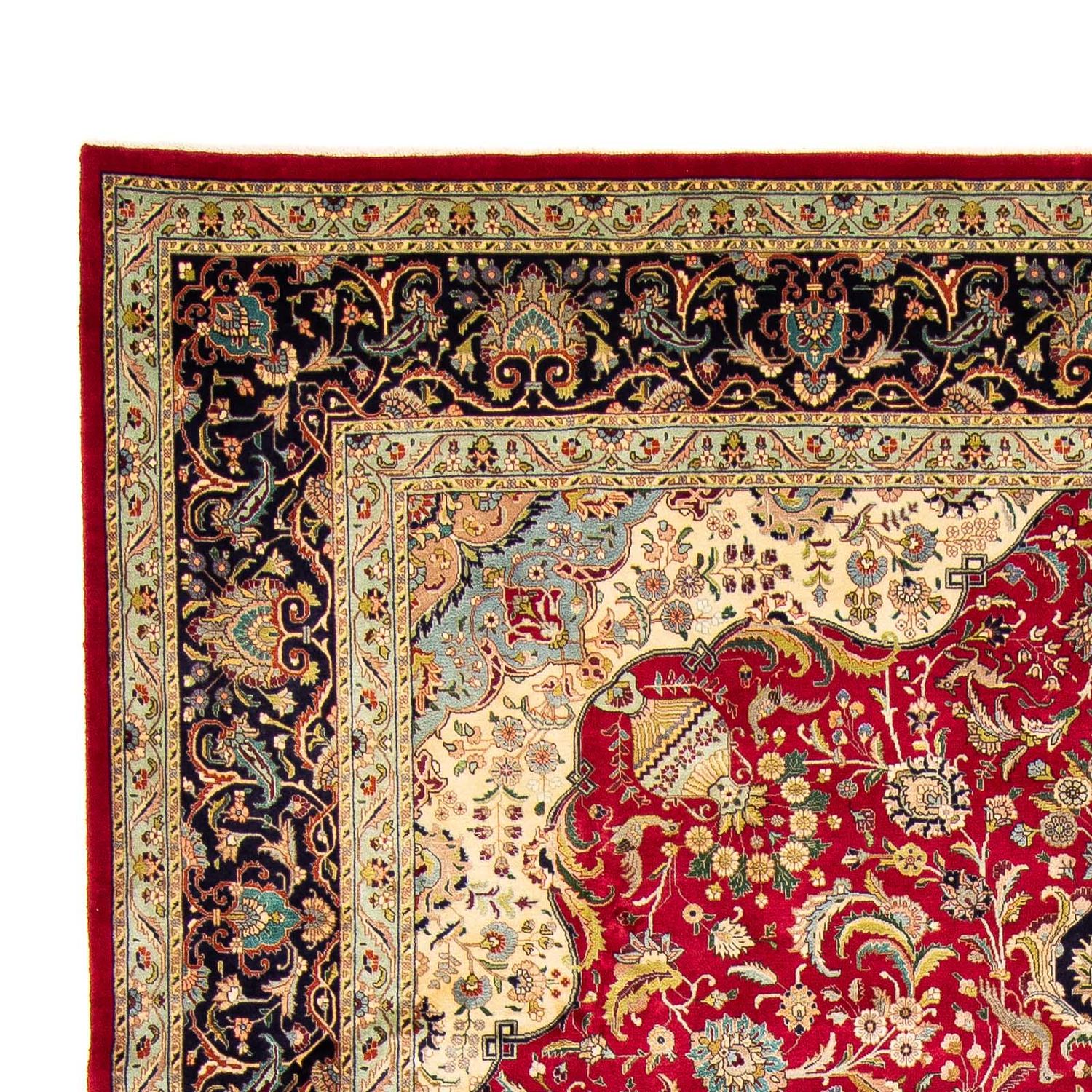 Tapete Persa - Tabriz - 395 x 305 cm - vermelho