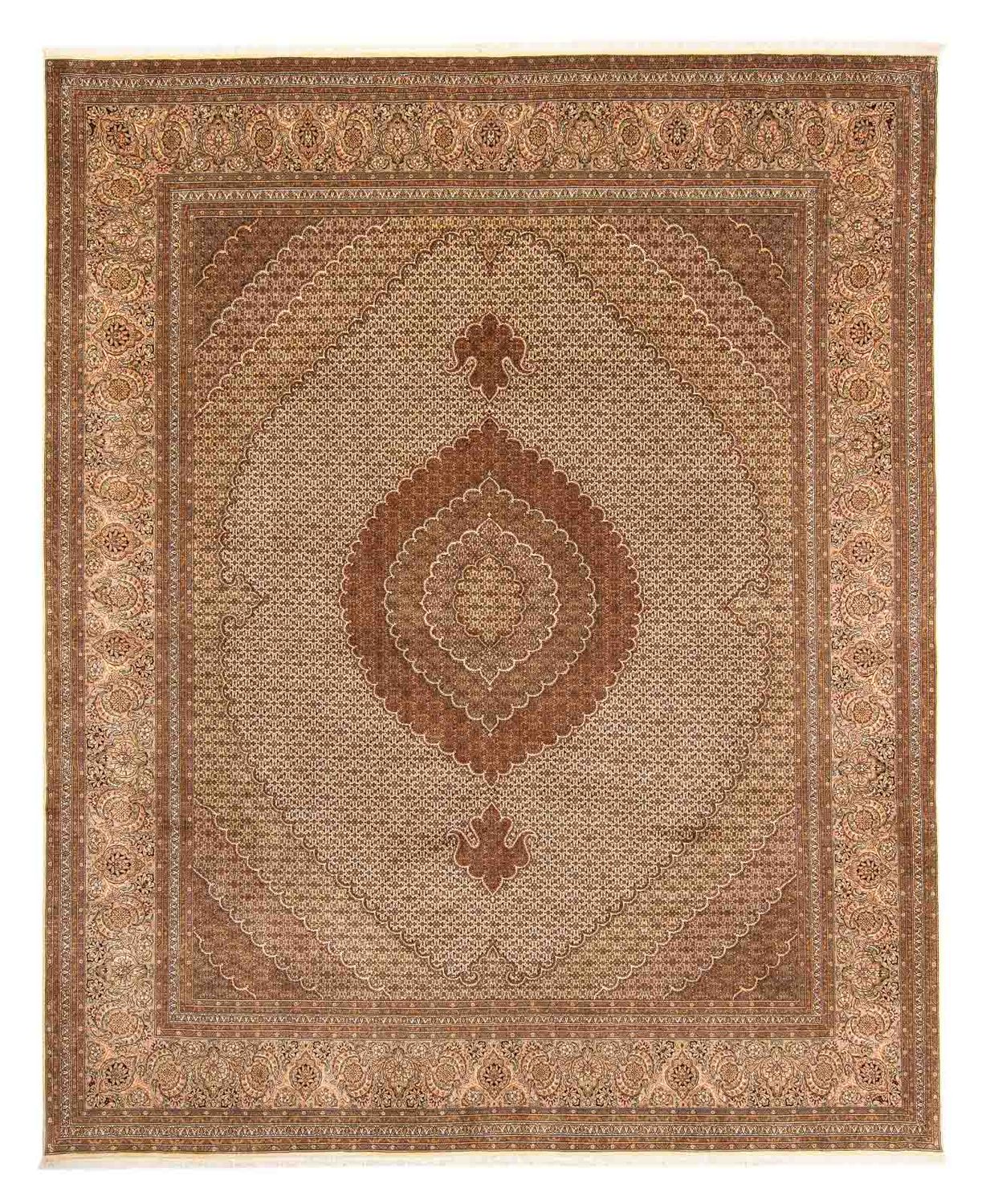 Tapis persan - Tabriz - 387 x 305 cm - marron clair