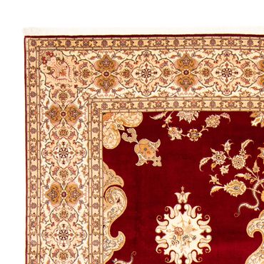 Tapete Persa - Tabriz - Royal - 402 x 298 cm - vermelho escuro