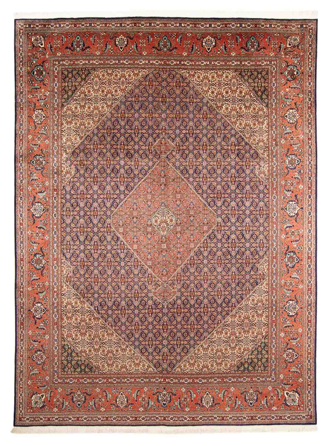 Tapete Persa - Tabriz - 377 x 295 cm - multicolorido