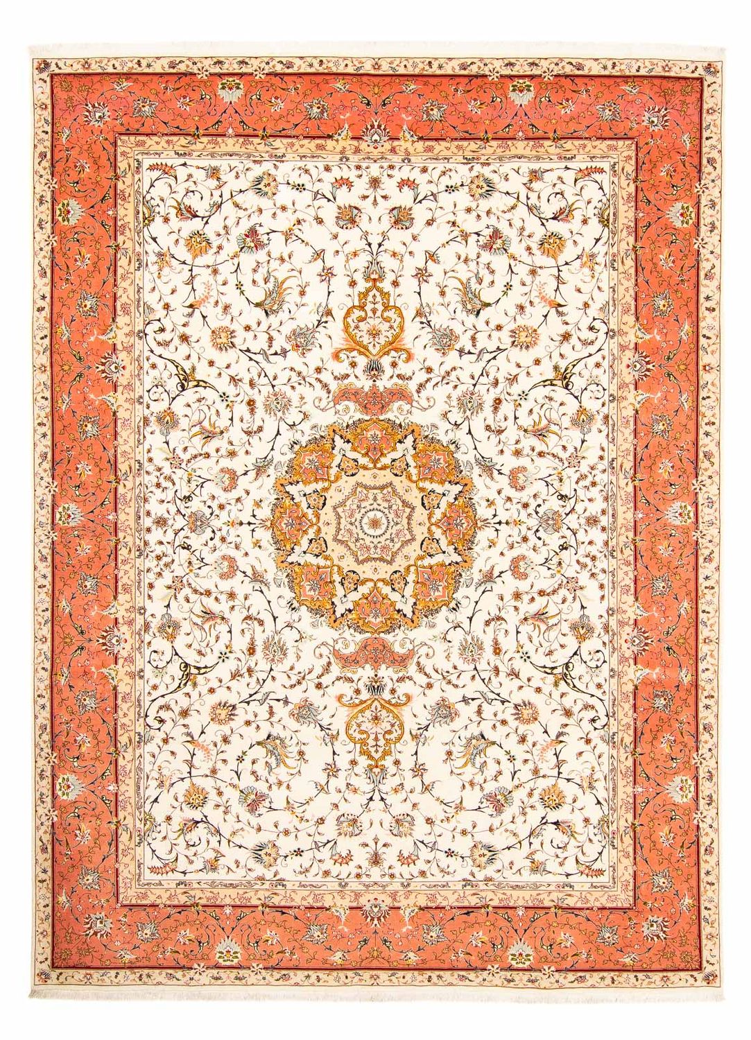 Perzisch tapijt - Tabriz - Royal - 403 x 298 cm - beige