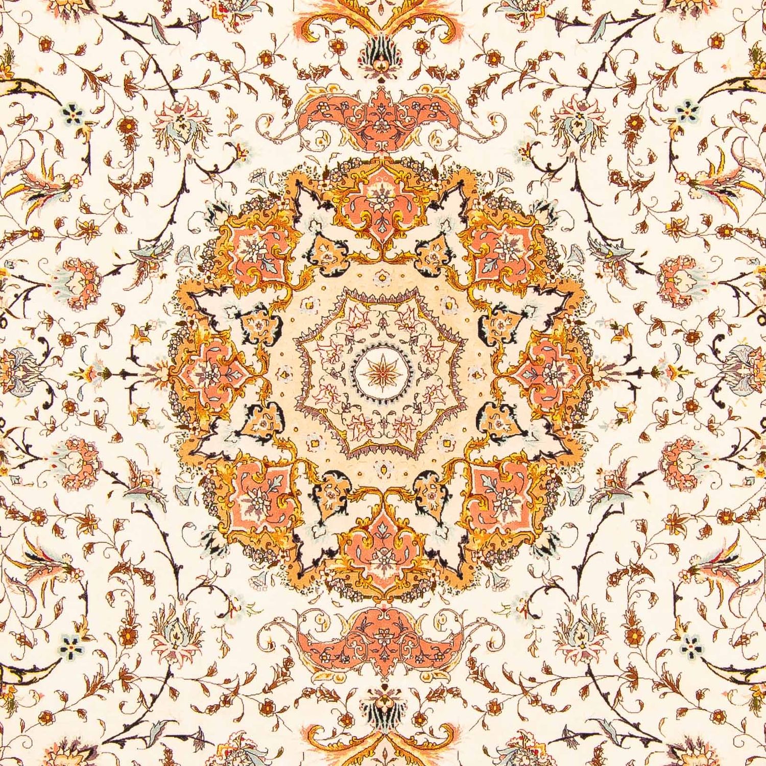 Perzisch tapijt - Tabriz - Royal - 403 x 298 cm - beige