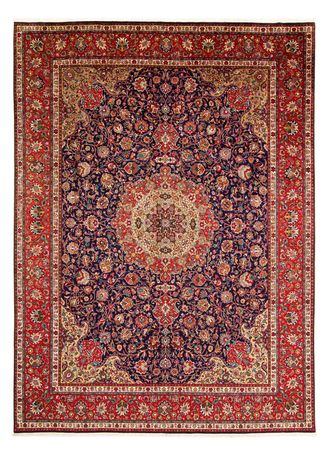 Alfombra persa - Tabriz - 395 x 297 cm - rojo claro