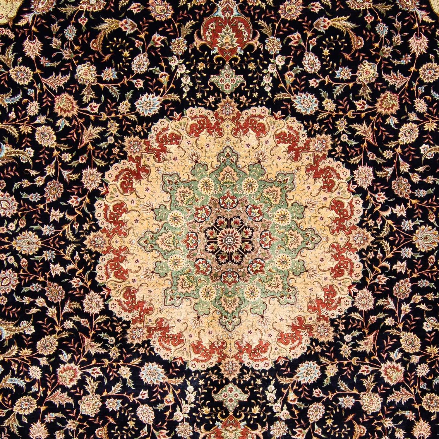 Alfombra oriental - Hereke - 402 x 303 cm - rojo oscuro