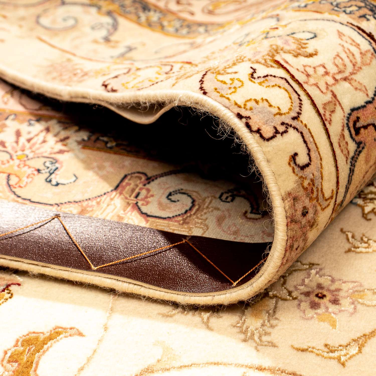Persisk tæppe - Tabriz - Royal - 350 x 251 cm - lys brun