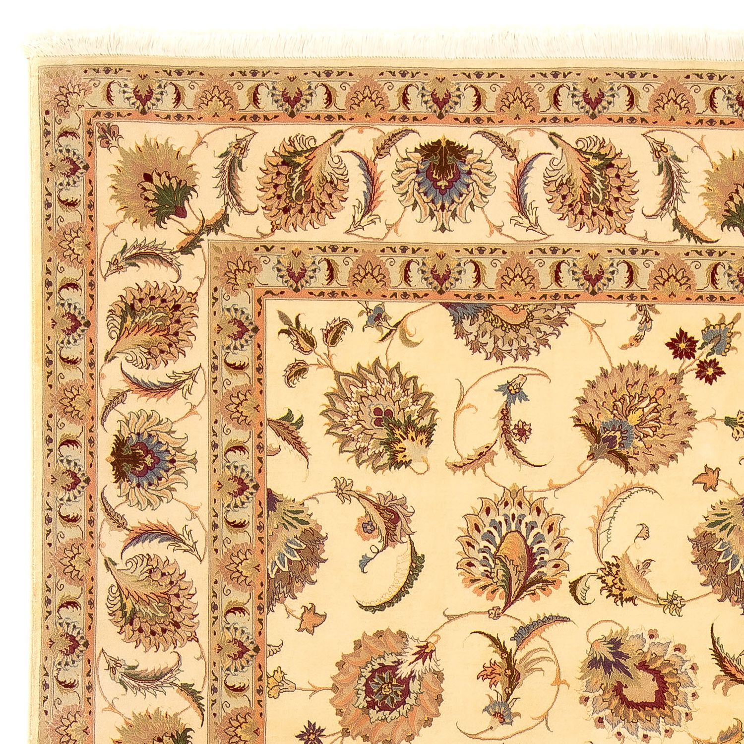 Persisk tæppe - Tabriz - Royal - 353 x 253 cm - beige