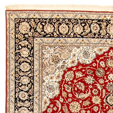 Alfombra Persa - Isfahan - Prima - 370 x 253 cm - rojo oscuro