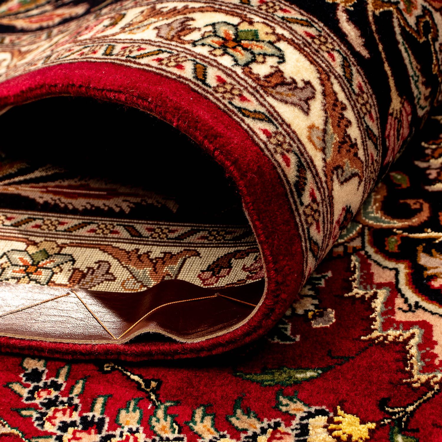 Perzisch tapijt - Tabriz - Royal - 342 x 251 cm - donkerrood