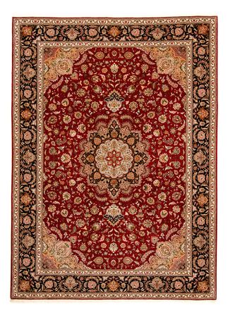 Tapete Persa - Tabriz - Royal - 342 x 251 cm - vermelho escuro