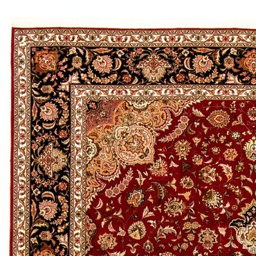 Tapete Persa - Tabriz - Royal - 342 x 251 cm - vermelho escuro