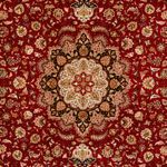 Tapete Persa - Tabriz - Royal - 342 x 251 cm - vermelho escuro