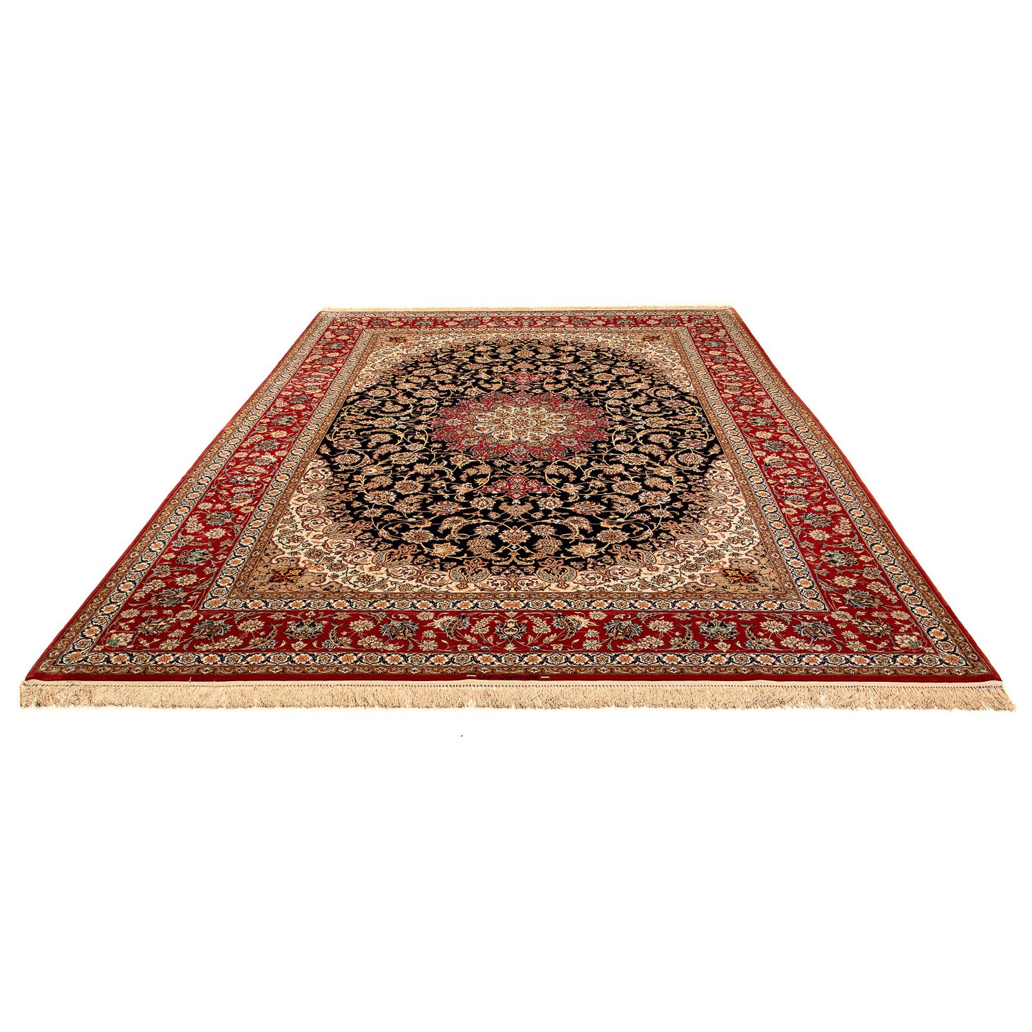 Tapete Persa - Isfahan - Premium - 344 x 255 cm - vermelho escuro