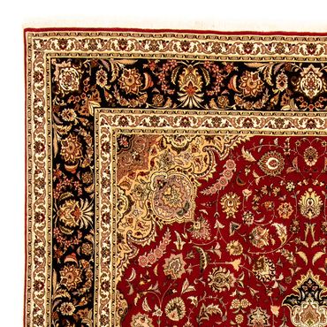 Tapete Persa - Tabriz - Royal - 367 x 253 cm - vermelho escuro