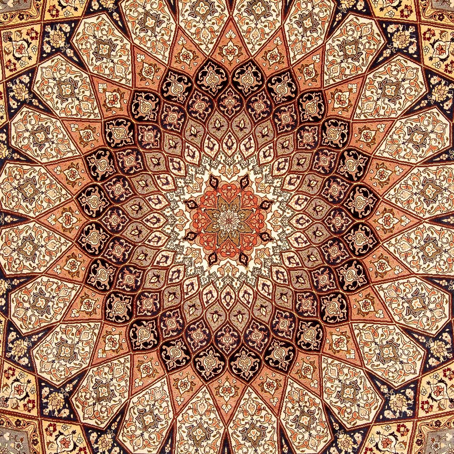 Dywan perski - Tabriz - Królewski - 352 x 247 cm - wielokolorowy