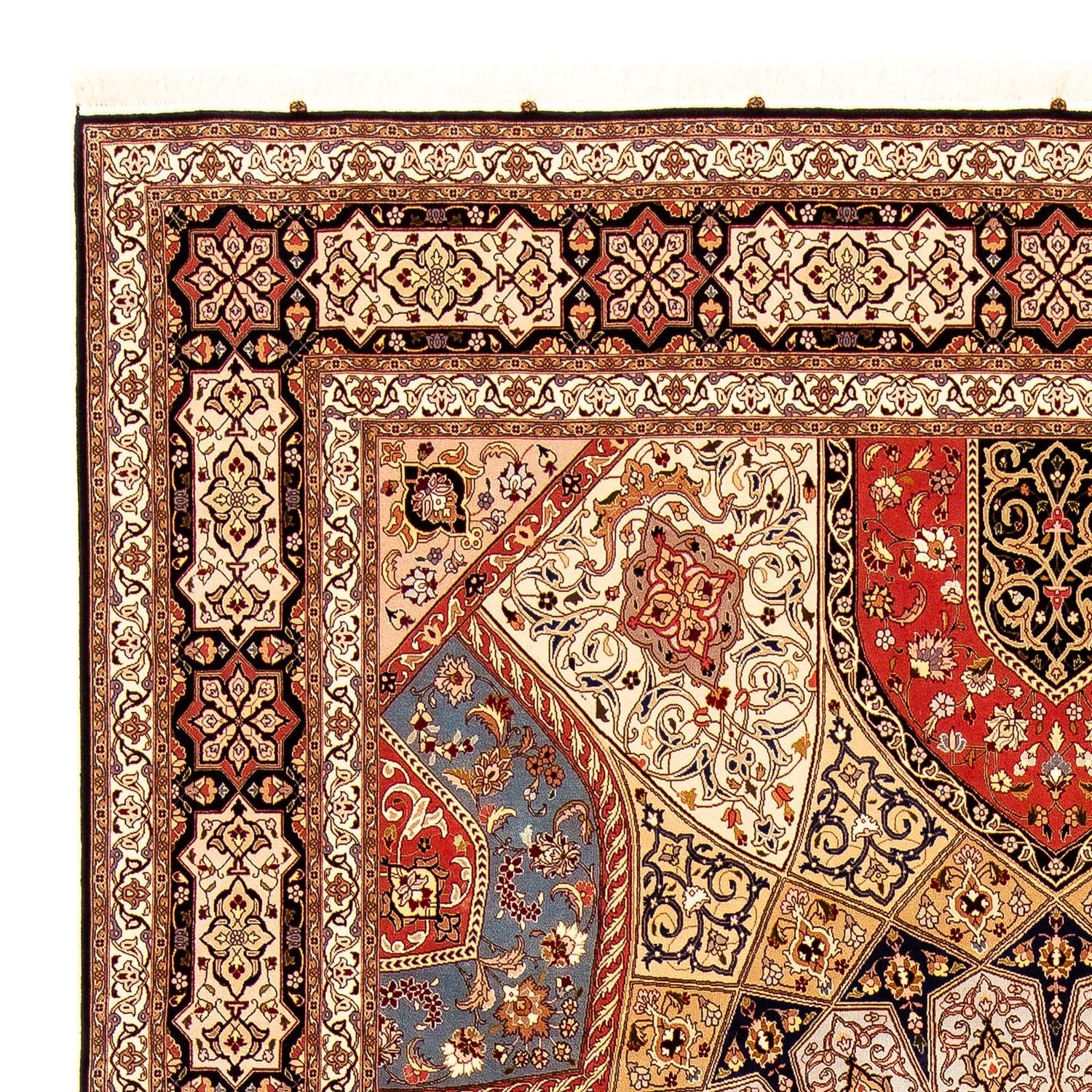 Tapete Persa - Tabriz - Royal - 358 x 253 cm - castanho claro