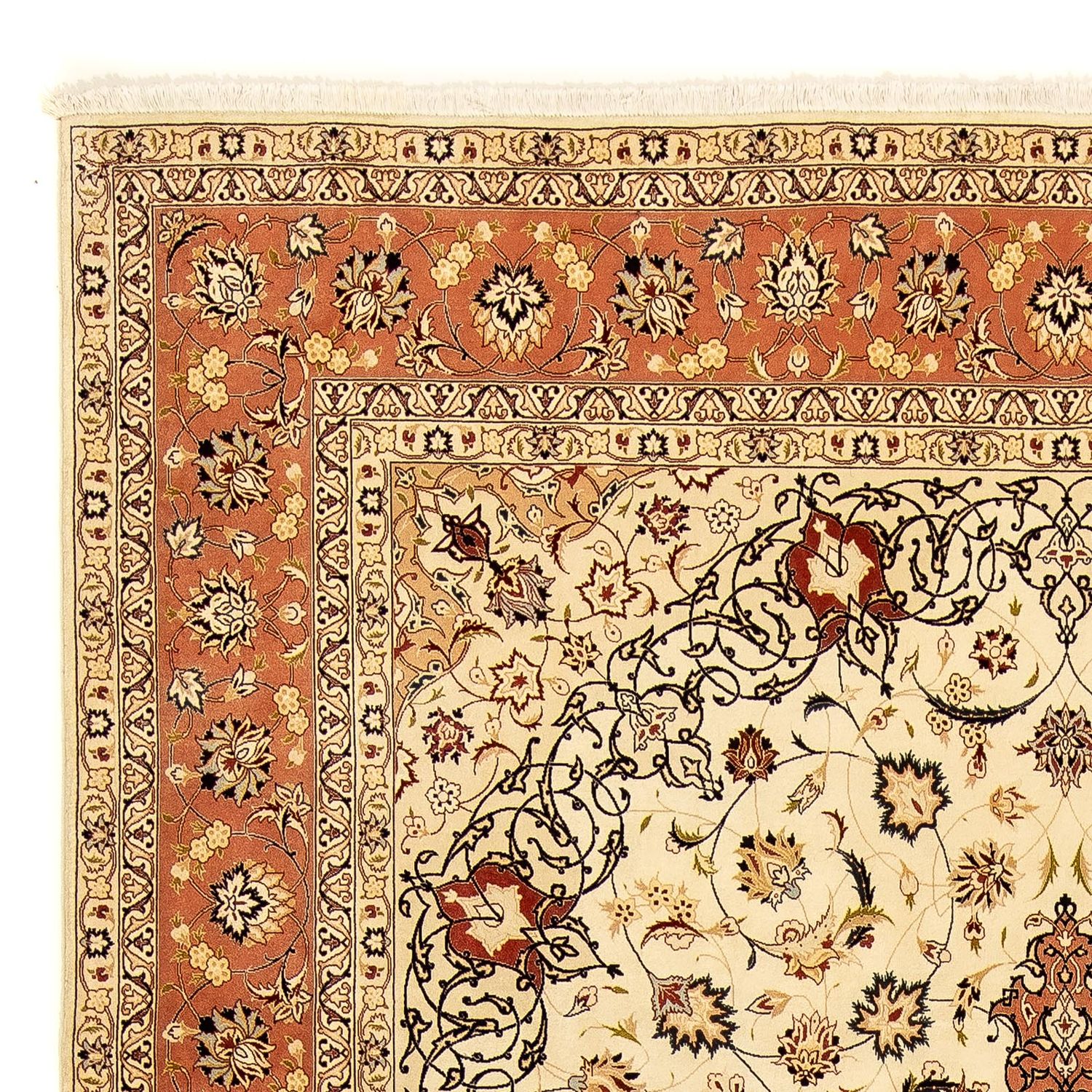 Persisk teppe - Tabriz - Royal - 352 x 254 cm - beige