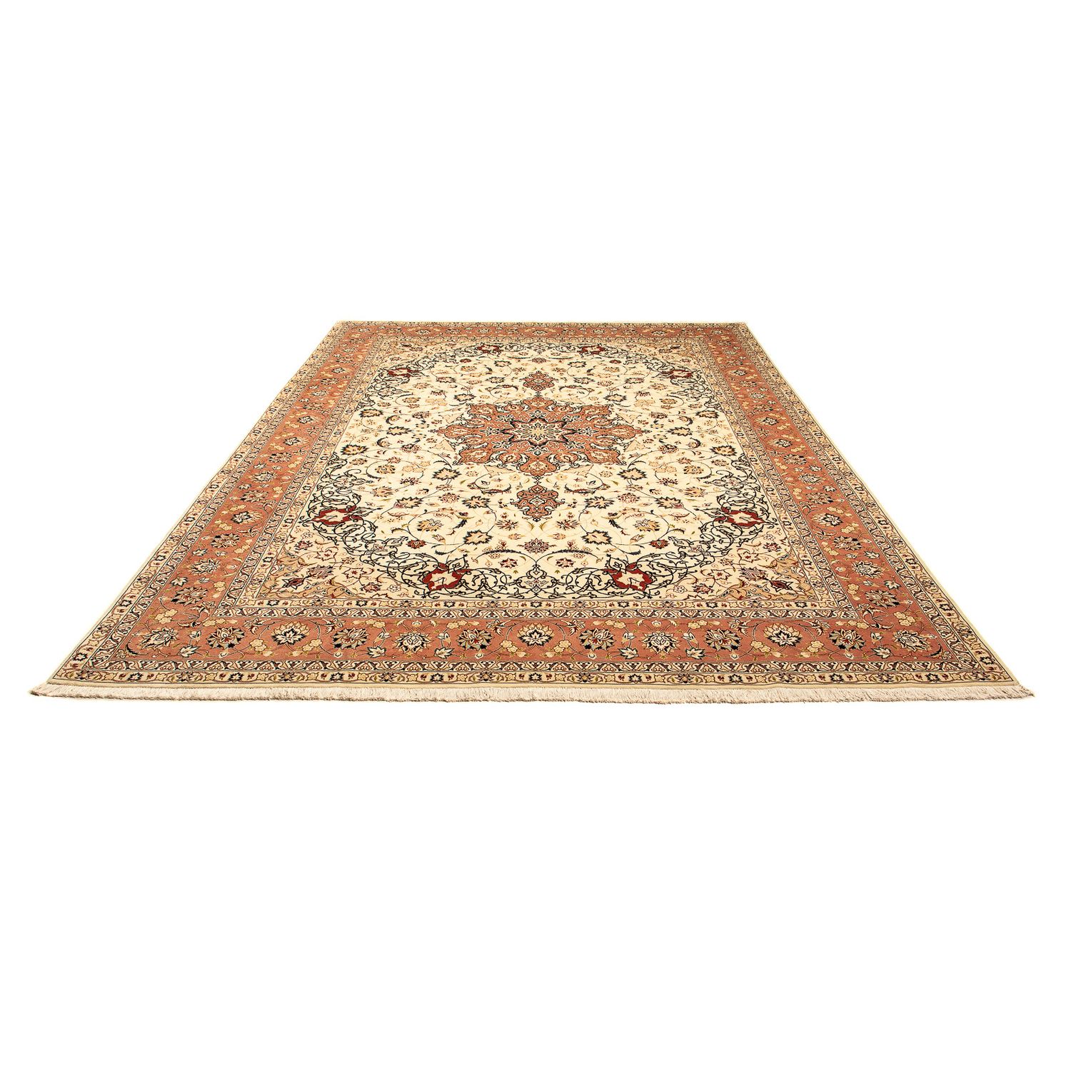 Persisk matta - Tabriz - Royal - 352 x 254 cm - beige