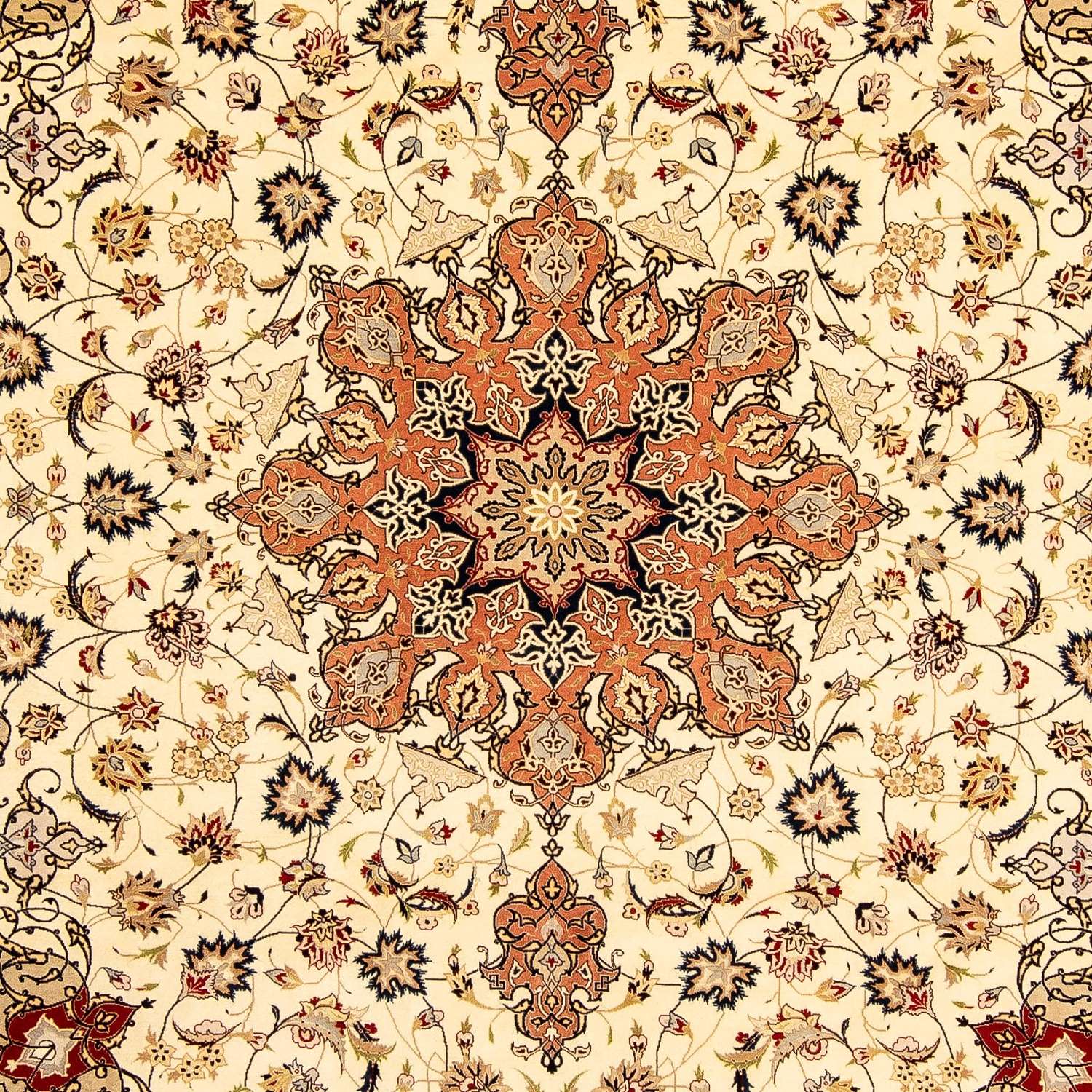 Perzisch tapijt - Tabriz - Royal - 345 x 253 cm - beige
