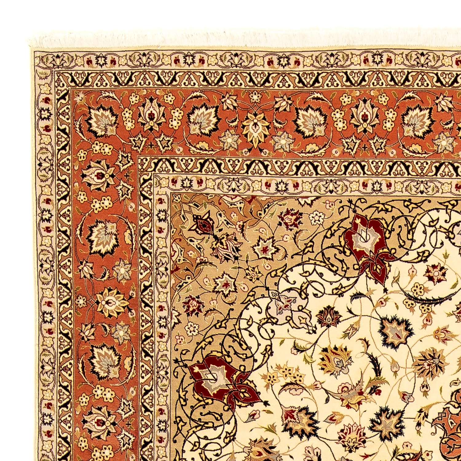 Persisk matta - Tabriz - Royal - 345 x 253 cm - beige