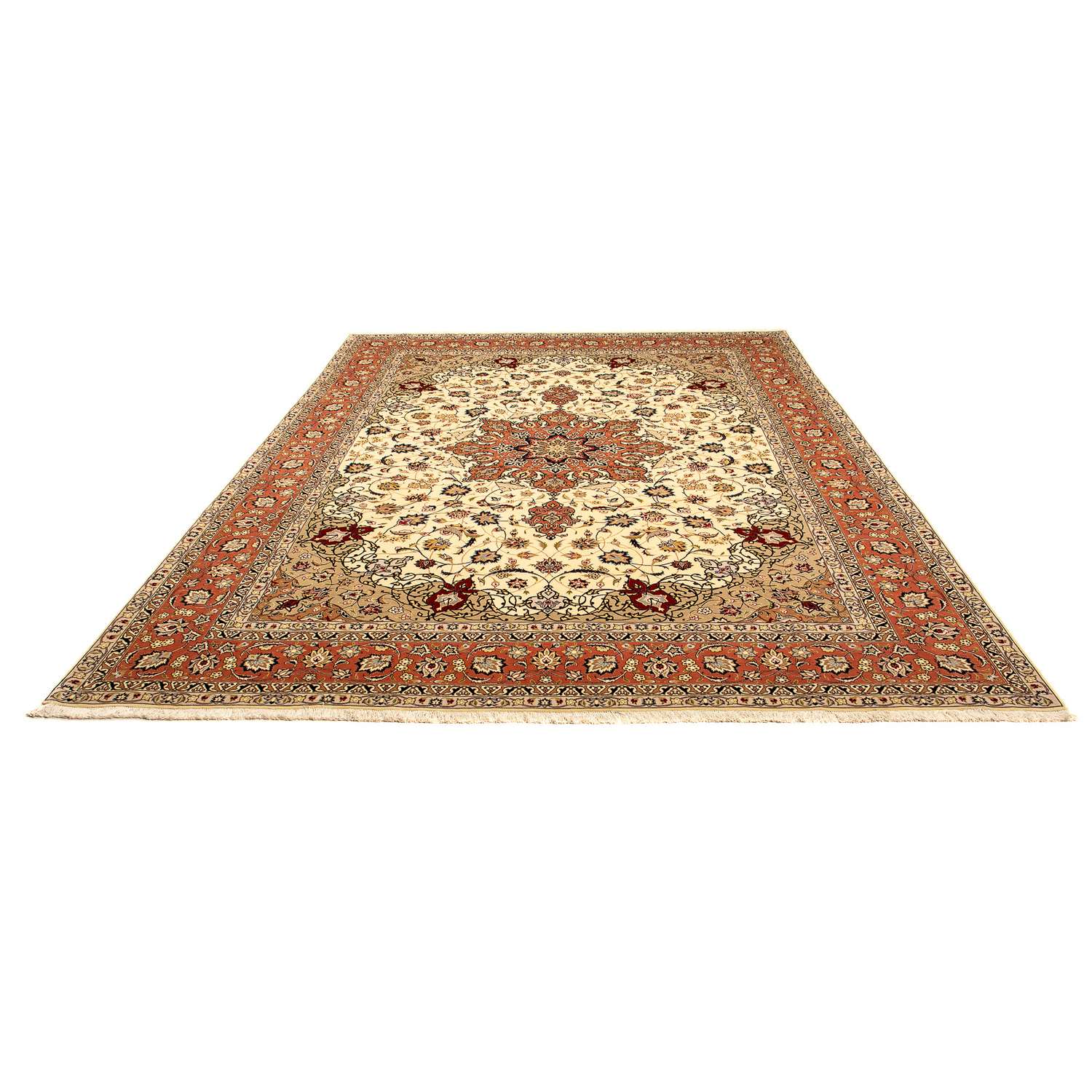Persisk tæppe - Tabriz - Royal - 345 x 253 cm - beige