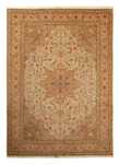 Perský koberec - Tabríz - Královský - 344 x 251 cm - světle hnědá