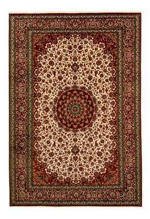 Tapis persan - Ghom - 358 x 244 cm - rouge foncé